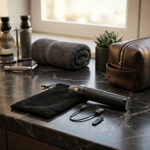 GLOGLOW Electric Nose Hair Trimmer for Men Women, Rechargeable Ear and Nose Hair Trimmer Clipper with Painless Dual Edge Blades, Facial Hair Remover Beauty and Personal Care GLOGLOW