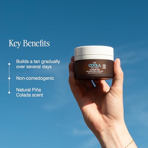 COOLA Organic Sunless Self Tanner Face Moisturizer, Dermatologist Tested Anti-Aging Skin Care, Vegan and Gluten Free, 1.5 Fl Oz Beauty & Personal Care COOLA