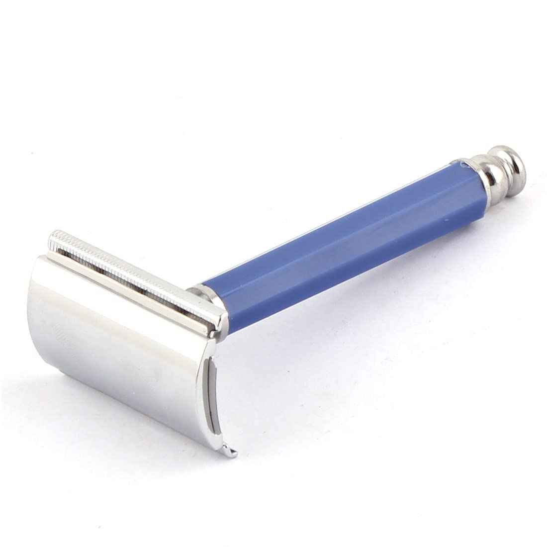 Ruilogod Men Handheld Double Edge Blade Safety Mustache Beard Shaving Razor Blue (id: 0aa 73d 386 38c ad9 Beauty and Personal Care Ruilogod