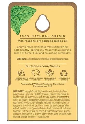 100% Natural Origin Lip Treatment with Sea Minerals Sweet Mint (Sweet Mint) Beauty & Personal Care Burt's Bees