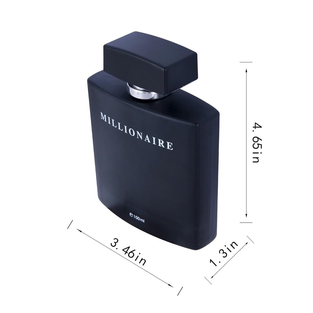 PERFUME&BEAUTY New Perfume Eau de Parfume for Men, 3.4 oz Spray Parfume for Men 100 ML- Black Millionaire Beauty & Personal Care PERFUME&BEAUTY