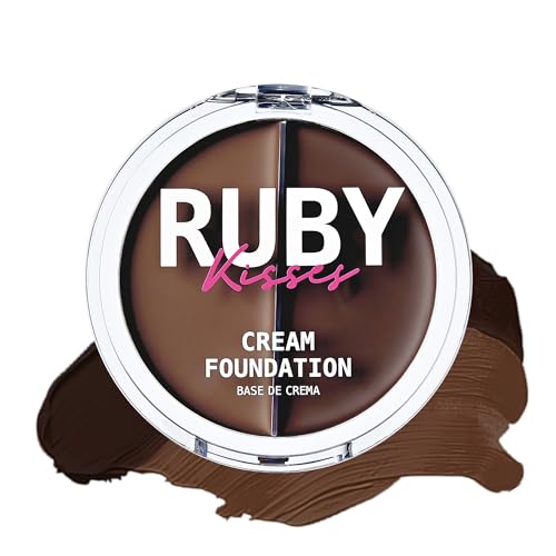 Ruby Kisses 3D Face Creator Cream Foundation & Concealer, 12 Hours Long Lasting, Medium to Full Coverage, Non-Greasy, Ideal for Makeup & Contour Beauty & Personal Care Ruby Kisses