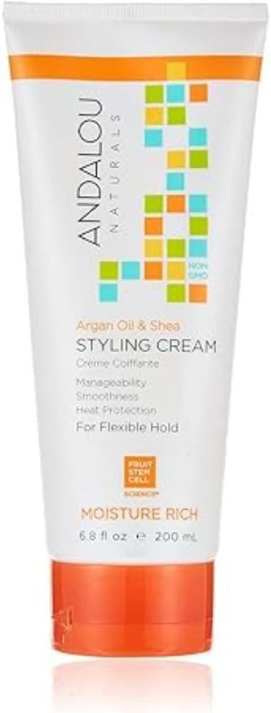 Andalou Naturals Styling Cream Ounces, Argan Oil & Shea, 6.8 Fl Oz Beauty & Personal Care Andalou Naturals
