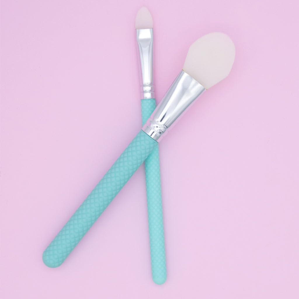 MODA Spa 2pc Silicone Face Mask Applicator Kit - Skincare Brush Set for Creams, Clays & Serums - Vegan & Mess-Free Beauty & Personal Care Royal & Langnickel