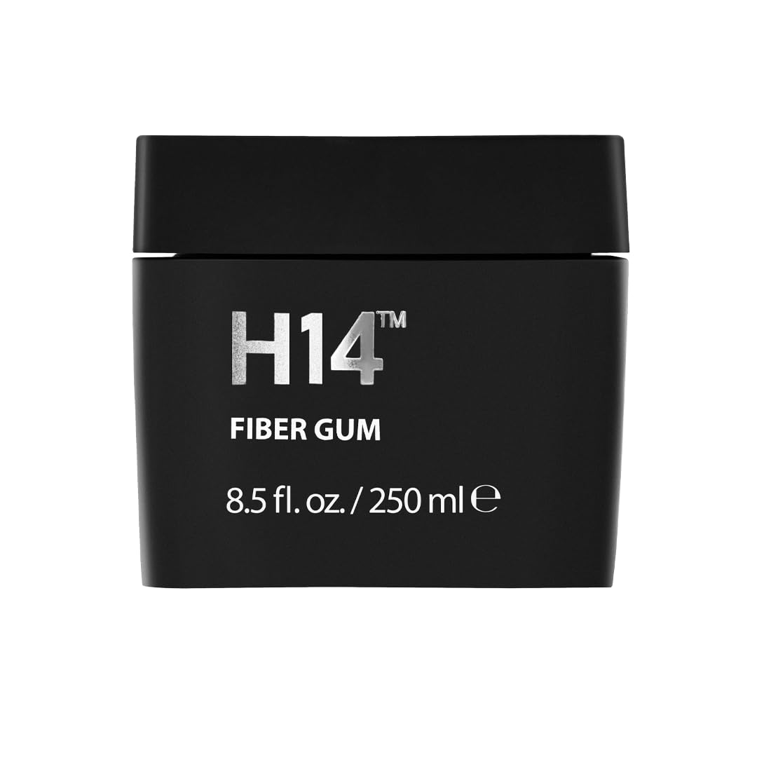 H14 Fiber Gum for Men 8.5 oz / 250 ml - Medium Hold Styling Cream with Beeswax & Corn Starch - Lightweight Hair Fiber for Volume, Texture & Satin Beauty & Personal Care H14
