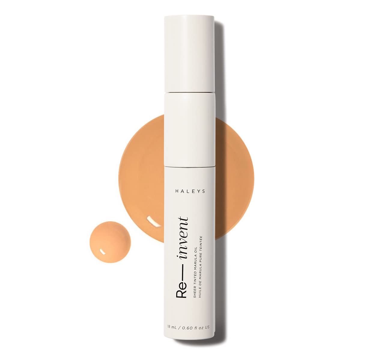 HALEYS Re-invent Sheer Tinted Marula Oil (Medium/Tan Neutral), Skin Tint, Tinted BB Moisturizer, Tinted Foundation, Face Oil, Hydrate Skin, Flexible Beauty & Personal Care HALEYS