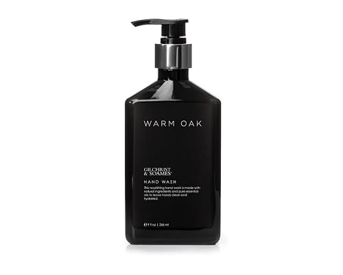 Gilchrist & Soames Warm Oak Hand Wash - 9oz - Natural, Essential Oils, All Skin Types, Zero Parabens, Sulfates, and Phthalates Beauty & Personal Care Gilchrist & Soames