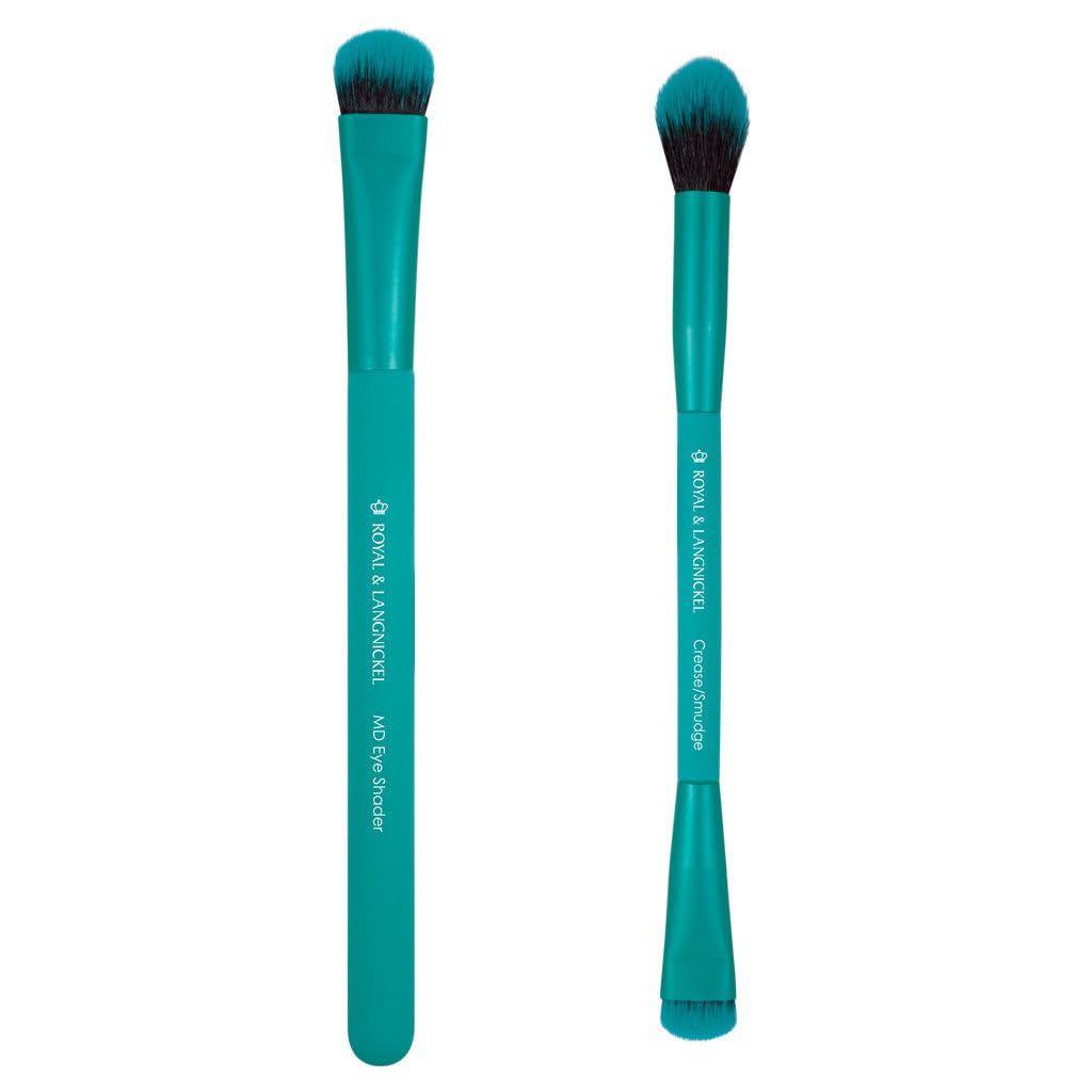 MODA EZGlam Duo Smoky Eye Travel-Size Makeup Brush Kit - Dual-Ended Eye Brushes for Blending & Defining, Vegan & Cruelty-Free Beauty & Personal Care MODA