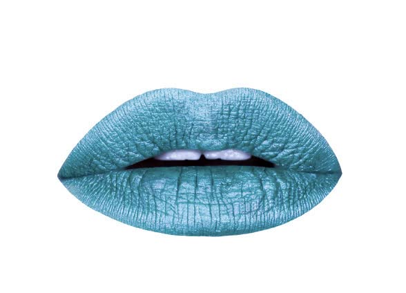 Aromi Teal Blue Metallic Liquid Lipstick | Turquoise, Sea Foam Lip Color with Shimmery Finish, Vegan, Cruelty-free, Long-lasting, Smudge Proof (Arctic Beauty & Personal Care Aromi