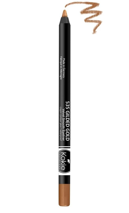 Kokie Cosmetics Waterproof Velvet Smooth Eyeliner Pencil, Gilded Gold, 0.042 Ounce Beauty & Personal Care Kokie