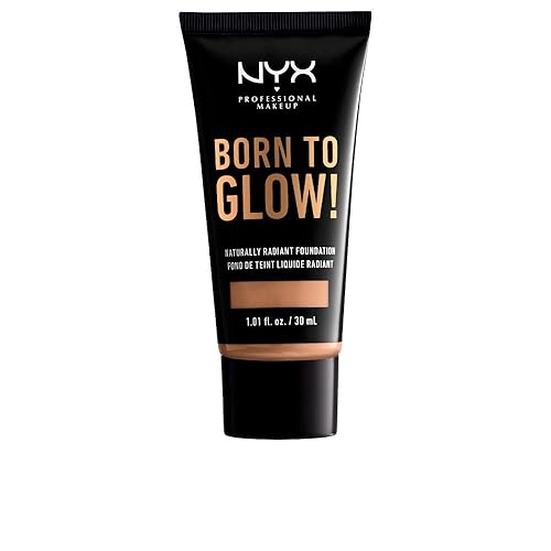 NYX PROFESSIONAL MAKEUP Born To Glow Naturally Radiant Foundation, Medium Coverage - Tan Beauty & Personal Care NYX PROFESSIONAL MAKEUP