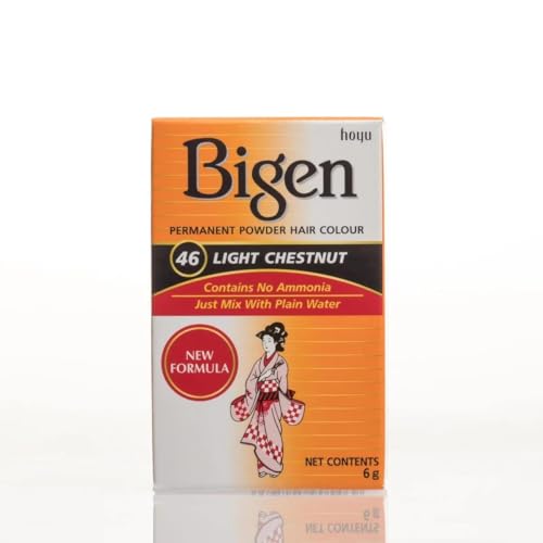 Bigen Permanent Powder Hair Color 46 Light Chestnut, 0.21 Ounce (Pack of 1) Beauty & Personal Care Bigen