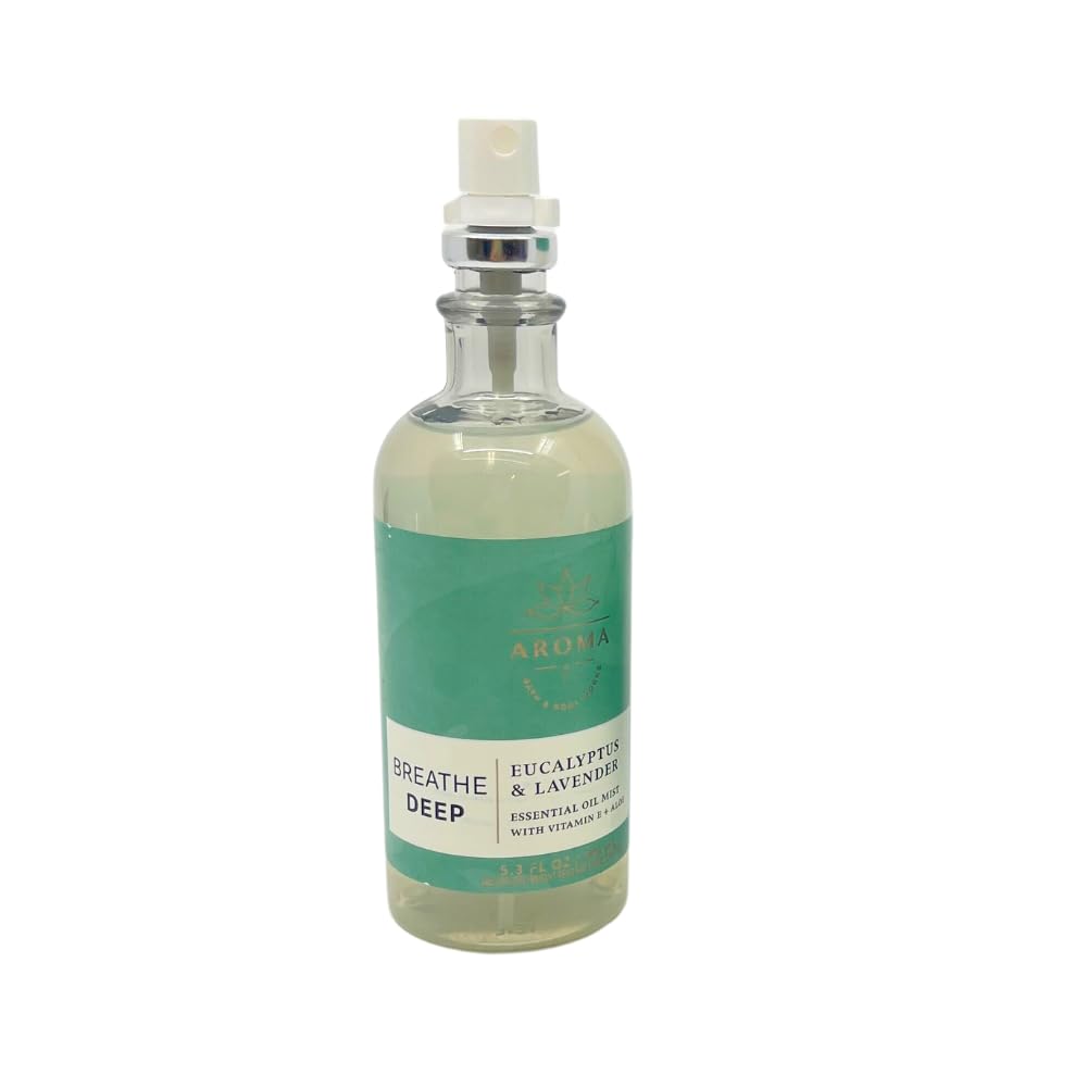 Bath and Body Works Aromatherapy Breathe Deep Eucalyptus Lavender Pillow Mist & Body Cream Gift Set Beauty & Personal Care Bath & Body Works