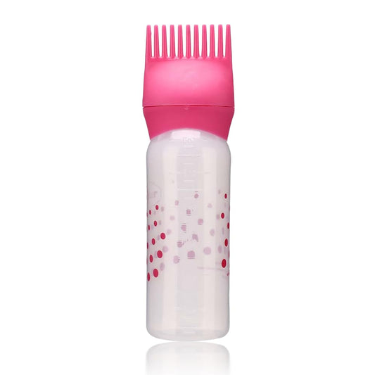 Antilog Root Comb Applicator Bottle with Graduated Scale and Brush for Salon Hair Coloring, Hair Dying (rose red, 170ml) Beauty & Personal Care Antilog