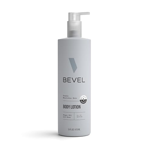 Bevel All Day Body Lotion for Men with Shea Butter and Argan Oil, Lightweight Formula Softens and Smoothes Skin, 16 Oz (Packaging May Vary) Beauty & Personal Care Bevel
