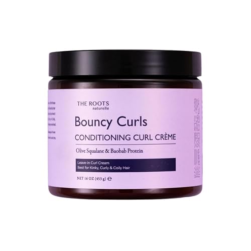 The Roots Naturelle Bouncy Curls Conditioning Curl Creme, Ultra Hydrating Anti Frizz Cream, 16 oz Beauty & Personal Care The Roots Naturelle