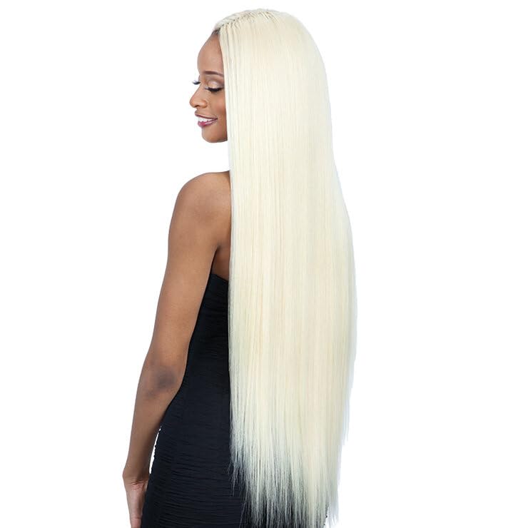 Organique Mastermix STRAIGHT 30" - Shake-N-Go Synthetic Bundle Weave (2Pack, 2 DARK BROWN)