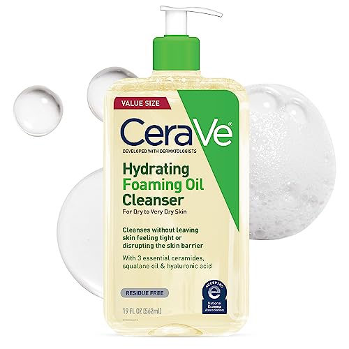 CeraVe Hydrating Foaming Oil Facial Cleanser with Hyaluronic Acid, 19oz Beauty and Personal Care CeraVe Default Title