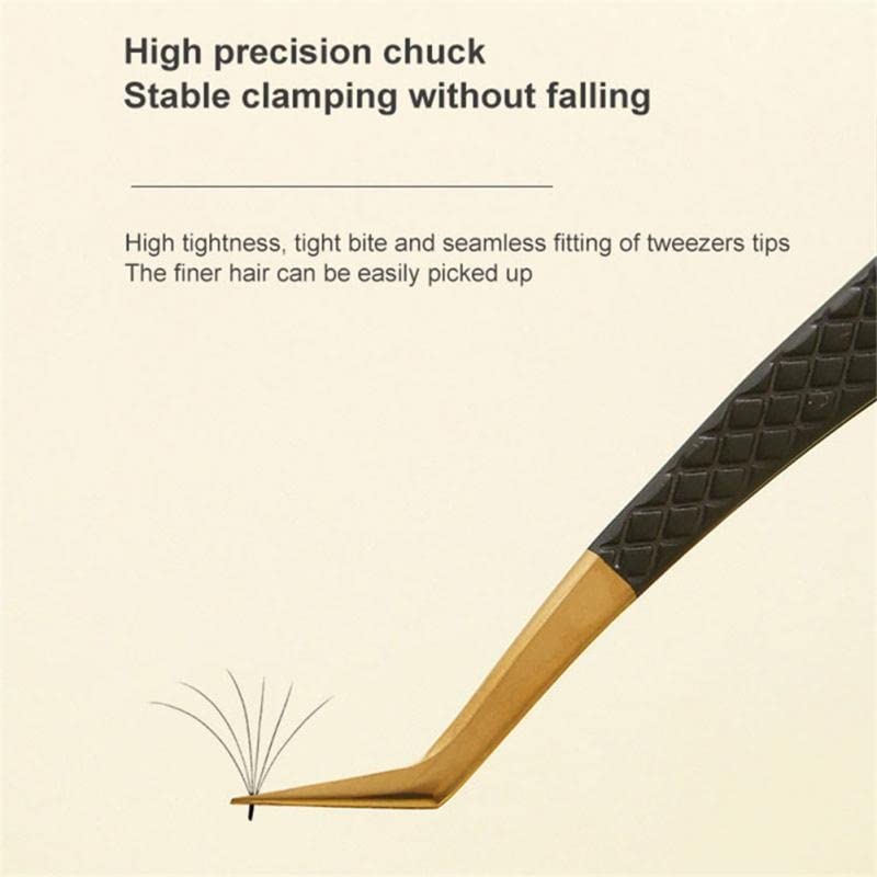 Volume Eyelash Tweezers Professional Stainless Steel Eyebrow Tweezers Clip Individual Curved Strip Lash Extension Supplies Beauty and Personal Care NSUQOA