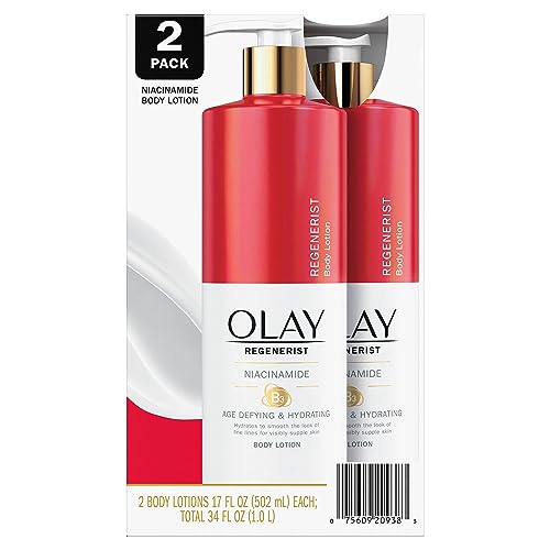 Olay Age Defying & Hydrating Niacinamide Hand/Body Lotion, 17 Fl Oz (2 Pack) Beauty & Personal Care Olay