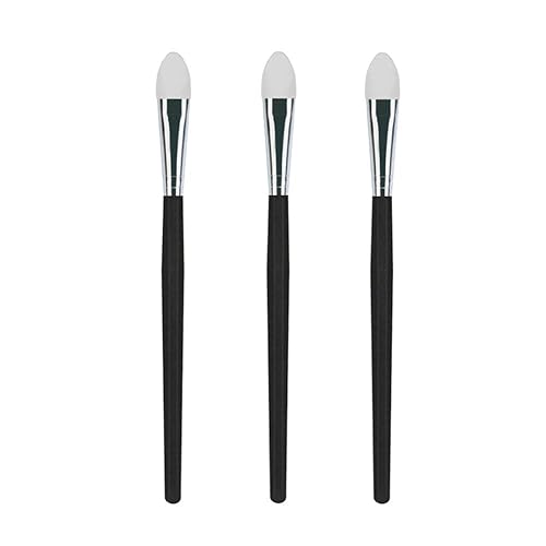 LORMAY 3 Pcs Silicone Eyeshadow and Lip Mask Makeup Brushes. Professional Tools for Applying Cream or Liquid Eye Shadows and Lip Colors Beauty & Personal Care LORMAY