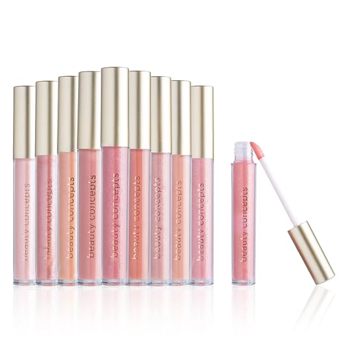 Beauty Concepts Lip Gloss Collection - Shimmering, Glossy Lip Makeup Set for a Radiant Finish, Pink Colors Collection Beauty & Personal Care B.C BEAUTY CONCEPTS