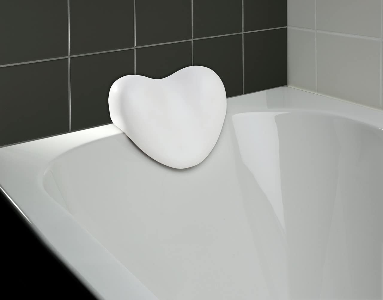 Wenko 18936100 Tropic 25 x 20.5 x 11 cm Soft-Plastic/Foam Bath Cushion for Head and Neck White Beauty and Personal Care WENKO