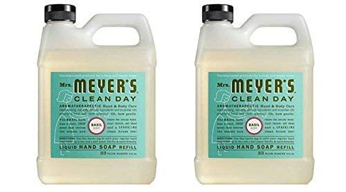 Mrs Meyers Liquid Hand Soap Refill, Basil Scent, 33 Fl Oz (Pack of 2) Beauty & Personal Care Mrs. MEYER'S