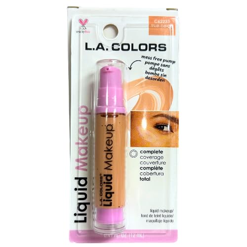 LA Colors Liquid Makeup, True Beige, C62233, 0.41 fl oz Beauty & Personal Care L.A. COLORS