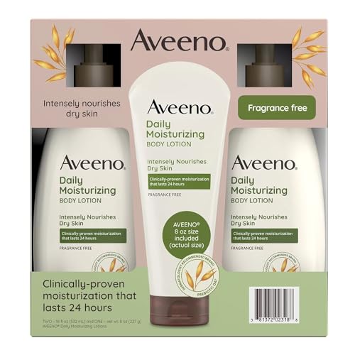 Aveeno Daily Moisturizing Body Lotion (18 fl. oz., 2 pk. + 8 oz. Tube) Beauty & Personal Care Aveeno