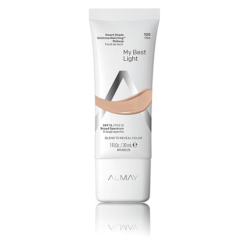 Almay Skintone Matching Foundation, Smart Shade Face Makeup with SPF 15, Hypoallergenic, Oil-Free, Dermatologist-Tested, 100 My Best Light, 1 fl oz Beauty & Personal Care Almay