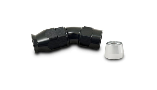 Vibrant Power 28306 Fitting, Hose End, Full Flow, PTFE, 30 Degree, Reusable, 6AN Hose, 6AN Female Thread, Aluminum, Black Anodized, use with Vibrant Beauty and Personal Care Vibrant Performance