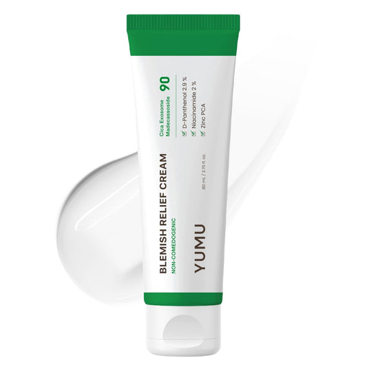YUMU Cica Exosome Zinc Blemish Relief Cream, Face Moisturizer for Sensitive, Acne-Prone Skin, Lightweight, Breakouts, Barrier Repair, Hydration Beauty and Personal Care YUMU Default Title