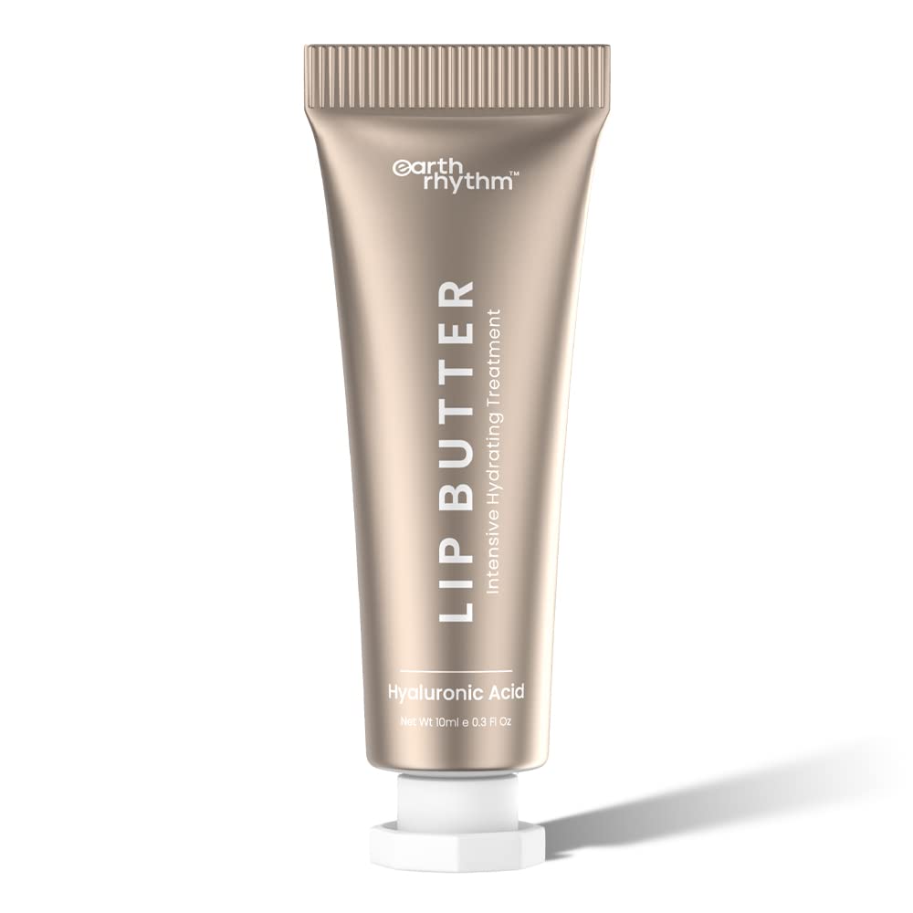Earth Rhythm Lip Butter With Hyaluronic Acid - Prevent Dryness, Nourishes Lips, Makes Lip Soft- 10 GM Beauty and Personal Care Earth Rhythm
