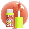 NYX PROFESSIONAL MAKEUP Fat Oil Lip Drip, Moisturizing Lip Oil Gloss, Vegan Tinted Formula, Up to 12 HR Hydration - Follow Back (Shimmering Warm Nude) Beauty & Personal Care NYX PROFESSIONAL MAKEUP