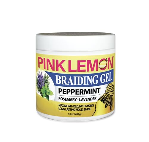 PINK LEMON Braiding Gel Peppermint - Maximum Hold, No Flaking, Long Lasting Hold, High Shine. For Micro, Inter, Dread, Faux, Loc, Twist, Braid, Edge Beauty & Personal Care PINK LEMON