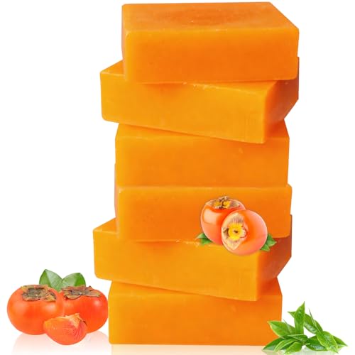 MR.A 6Pack Persimmon Soap Bar for Body Odor, Japanese Persimmon Soap Eliminates Aging Odor, Deodorizing and Purifying, Natural Body Odor Wash, Gentle Beauty & Personal Care MR.A