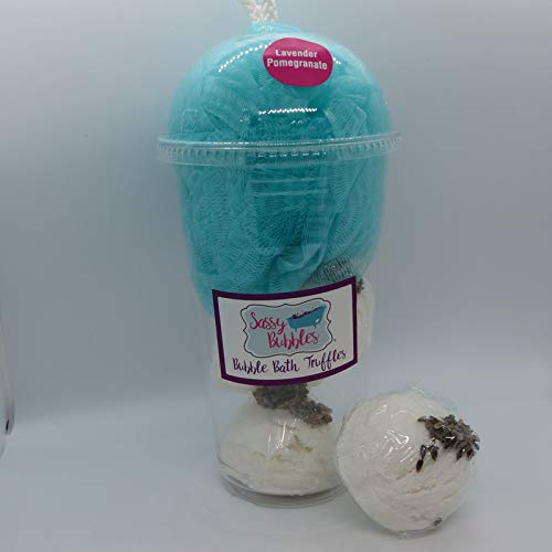 Lavender Pomegranate Bubble Bath Truffle Shake by Sassy Bubbles Beauty and Personal Care Sassy Bubbles