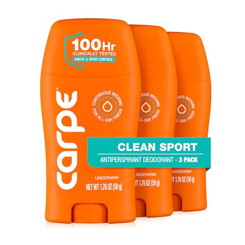 Carpe Underarm Deodorant Antiperspirant - Extra Strength Men's Antiperspirant with 100 Hour Sweat Control - Deodorant for Men - Helps Eliminate Odor Beauty and Personal Care Carpe