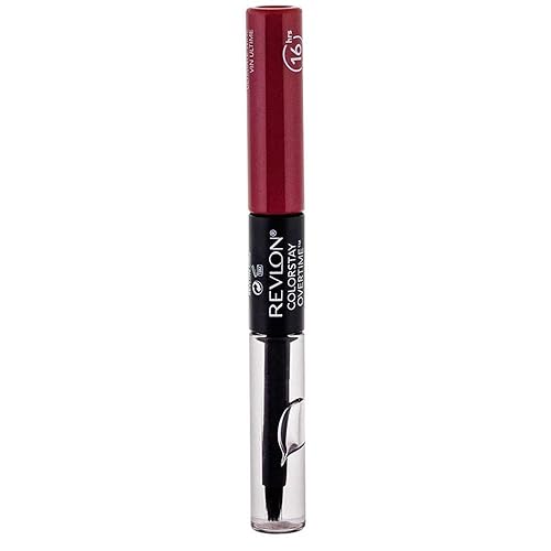 Revlon ColorStay Overtime Liquid Lip Color, Ultimate Wine [140] 0.07 oz (Pack of 2) Beauty & Personal Care REVLON