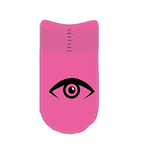 Pink Eyelash Ruler,Eyelash Stencils Ruler for Measure Eyelashes LengthEyebrow Lash Measuring Tool Beauty Tools Professional Eyelash Stencils Ruler Beauty & Personal Care Htppzjr