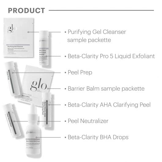Glo Skin Beauty Beta-Clarity AHA Clarifying Peel | Level 2 Professional At Home Peel Kit | For Clarifying, Exfoliating and Brightening Beauty & Personal Care Glo Skin Beauty