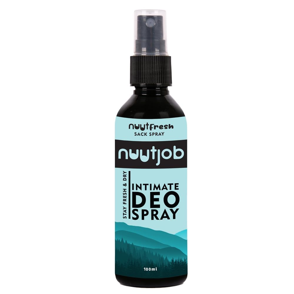 NUUT Fresh Men Intimate Deo Spray 100Ml Men Hygiene Product Sack Spray With Tea Tree, Witch Hazel Extract, Green Tea Extract. Absorbs Moisture Beauty & Personal Care NUUT