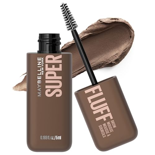 Maybelline Superfluff Volumizing Brow Mousse, All Day Tinted Brow Gel For Soft Full Brows, Medium Brown, 1 Count Beauty and Personal Care MAYBELLINE Default Title