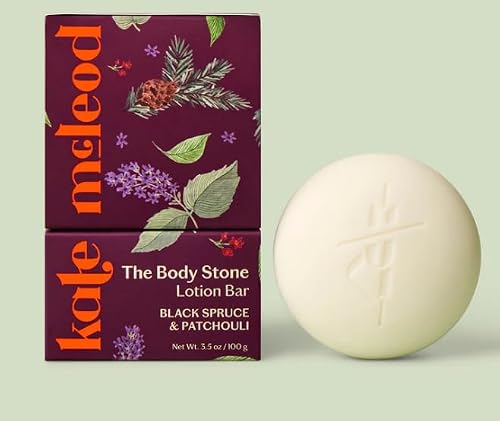 Kate McLeod Black Spruce & Patchouli Deep Moisturizing Lotion Bar, 3.5 Oz Beauty & Personal Care Kate McLeod