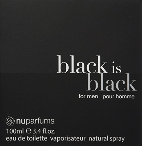 Nuparfums Black is Black for Men, 3.4 Ounce edt sprau (Pack of 2) Beauty & Personal Care S&K Products