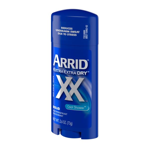 Arrid XX Extra Extra Dry Solid Antiperspirant Deodorant, Cool Shower, 2.6 oz. (Pack of 2) Beauty and Personal Care Arrid