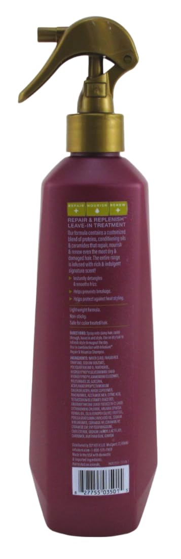 INFUSIUM LEAVE-IN TREATMENT Repair & Replenish, Nourish, Renew Spray with Niacinamide, Argan Oil, Ceramides, 11 FL OZ - 2 Pack Beauty & Personal Care Infusium