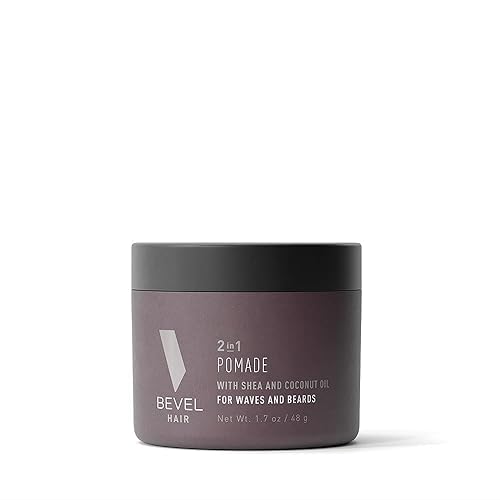 Beard Balm & Hair Pomade by Bevel with Coconut Oil and Shea Butter, Beard Care for Men, 1.7 oz (Packaging May Vary) Beauty & Personal Care Bevel