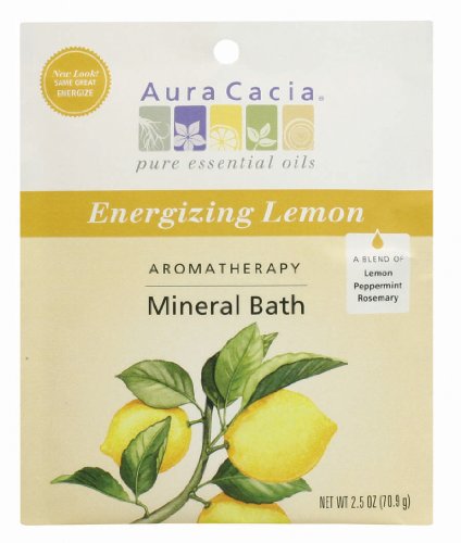 Aura Cacia Energizing Lemon Mineral Bath Packet, 2.5 Ounce Packet Beauty & Personal Care Aura Cacia
